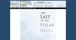 Desktop Screenshot of lastpolarbears.com