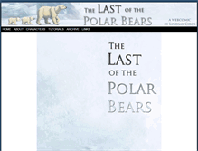 Tablet Screenshot of lastpolarbears.com